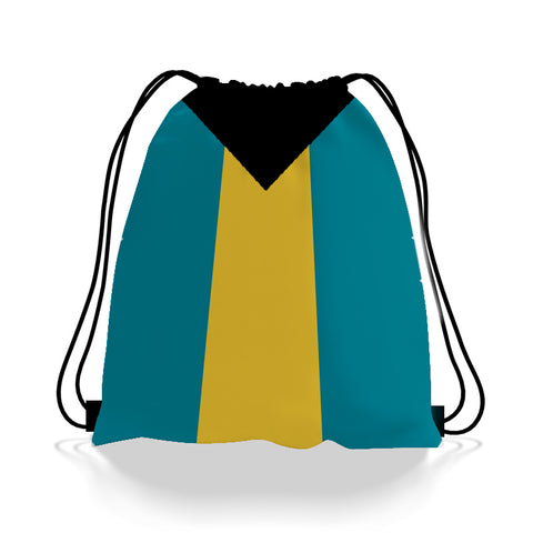 Bahamian Flag Drawstring Bag