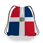 Dominican Flag Drawstring Bag