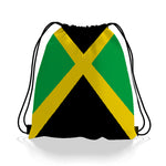 Jamaican Flag Drawstring Bag