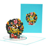 Wreath Christmas Card (3D)